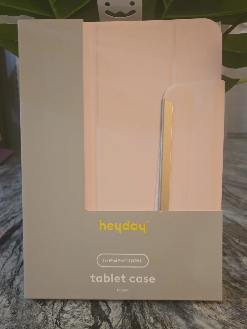 heyday Pink Tablet Case with Gold Accent
